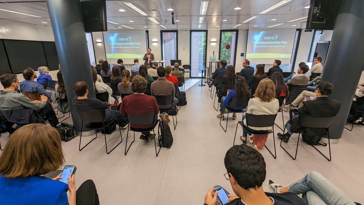 esadeEEI's tweet photo. FULL HOUSE on the #ImpactEntrepreneurship Day with @gcasasnovas and @Kai_Hockerts.
We'll explore how #entrepreneurs can make a positive impact on society through their business.

@EsadeSocImp empowering  #PositiveImpact #SocialImpact 🚀🌍🌱👏 with @ESADE https://t.co/h8FrSIo1if