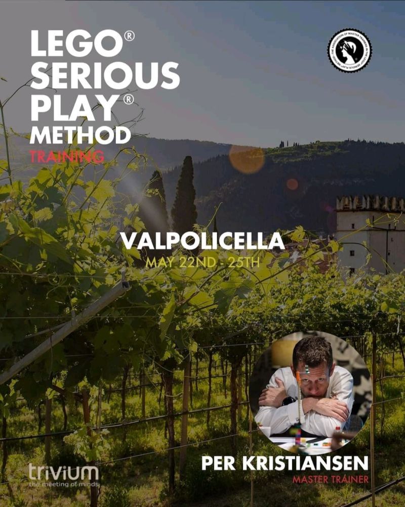 androm's tweet photo. Are You Mature Enough To Play ?
#savethedate May 22nd - 25th Next #Facilitator
LEGO® SERIOUS PLAY® #training in Italy will be in #Valpolicella with @Per_LSP, Master Trainer & Founder of methodology.
Feel free to contact me for details
#legoseriousplay #legoseriousplaymethod https://t.co/pB9sLY23Hx