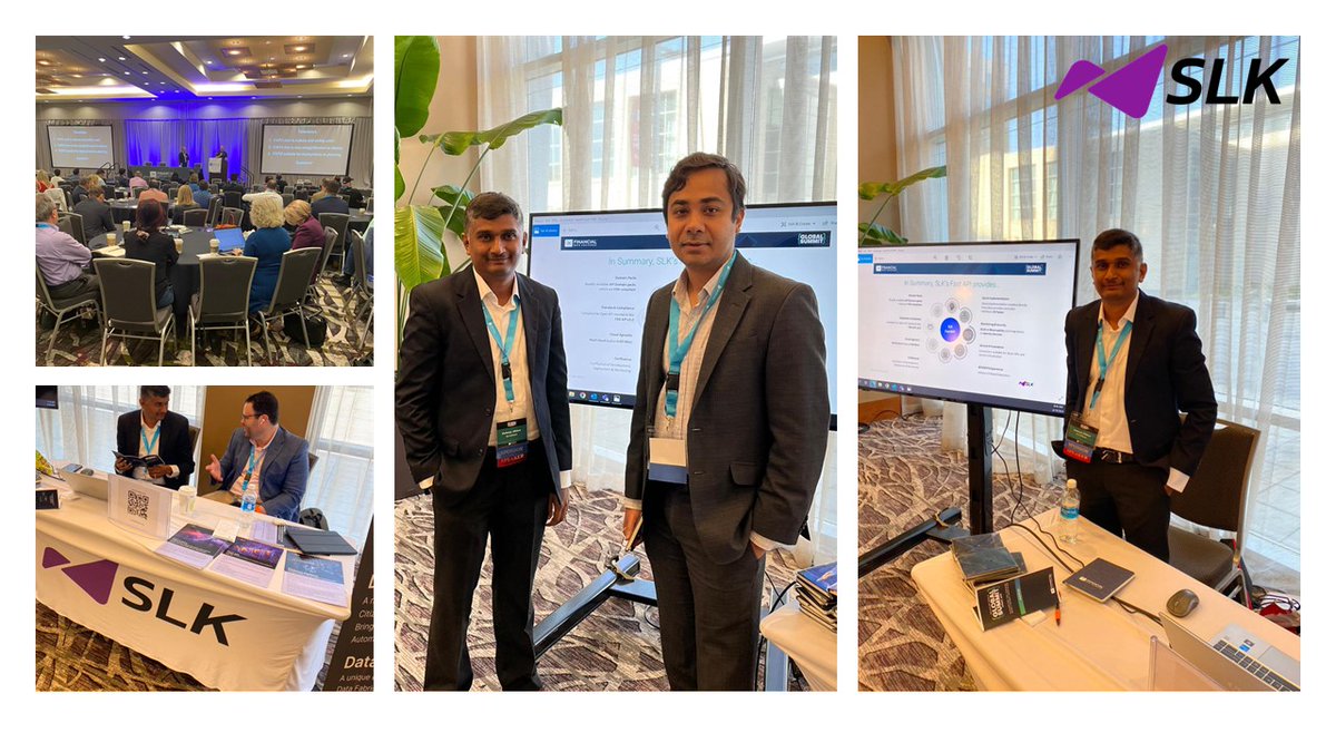 SlkSoftware's tweet photo. At the @FDXOrg Global Summit 2023, where our team showcased our advanced #data IPs & solutions, including #FastAPI, #DataArtistry, & #DataHub:
Know more: https://t.co/hYGcZTJ0ke
#FastAPI #FDXGlobalSummit #FDXAPI #OpenFinance #digitaltransformation #BusinessReimagination #SLK https://t.co/zDMwX9NNDL