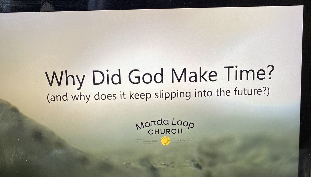 johnvs7's tweet photo. This is my sermon title for Sunday (and I’m sticking with it!). #ecclesiastes #MardaLoopChurch https://t.co/Y7v6wKyc8A