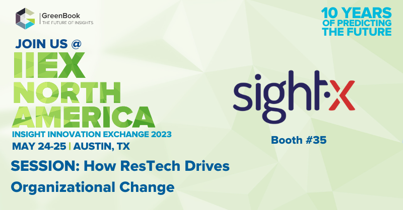 sightx_io's tweet photo. Who’s headed to Austin next month for #IIEXNorthAmerica ? Come say hi to the crew and catch our demo session- word is we might be debuting something exciting 😉
#BeCurious #IIEXNA #MarketResearch #MRX #ConsumerInsights #FacetoFaceMRX https://t.co/6wg7E7ySmi