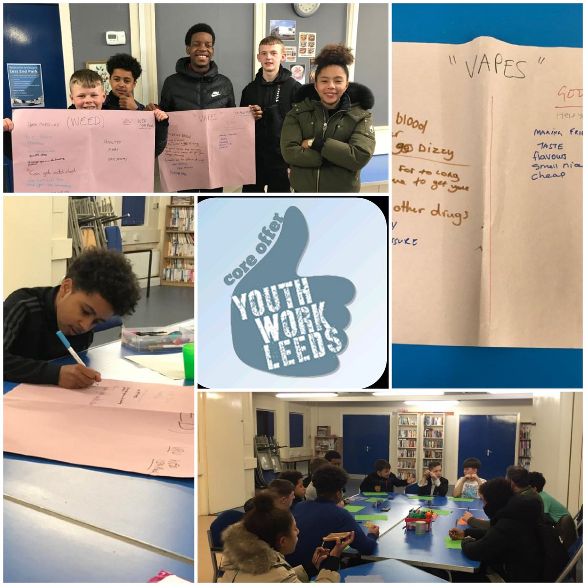 YouthServiceLCC's tweet photo. Our #RichmondHill #Youthclub continues to go from strength to strength to strength with loads of sports & issue based work
Wednesday
17:00-19:00 alongside @saxtonfc
& LUFC Foundation
Friday
19:00-21:00
#YouthworkLeeds
#CoreOffer https://t.co/ICgvduNOTP