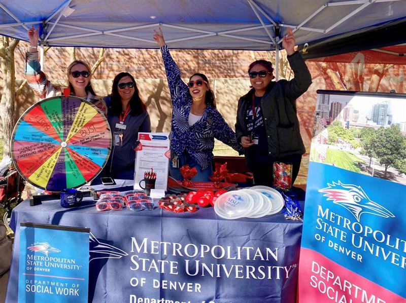 MSUDenverSWK's tweet photo. Today is Spring Fling! Visit our table next to the King Center, meet our awesome staff, and spin the wheel for a chance to win a prize! #MSUDenver #MSUDenverSWK https://t.co/qRqIi63ejo