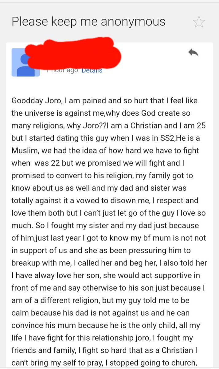 Joroolumofin1's tweet photo. 8 years relationship ended. I was willing to convert to his religion. Who do I blame?. I feel like the universe is against me😞 https://t.co/gPXakmqPOG