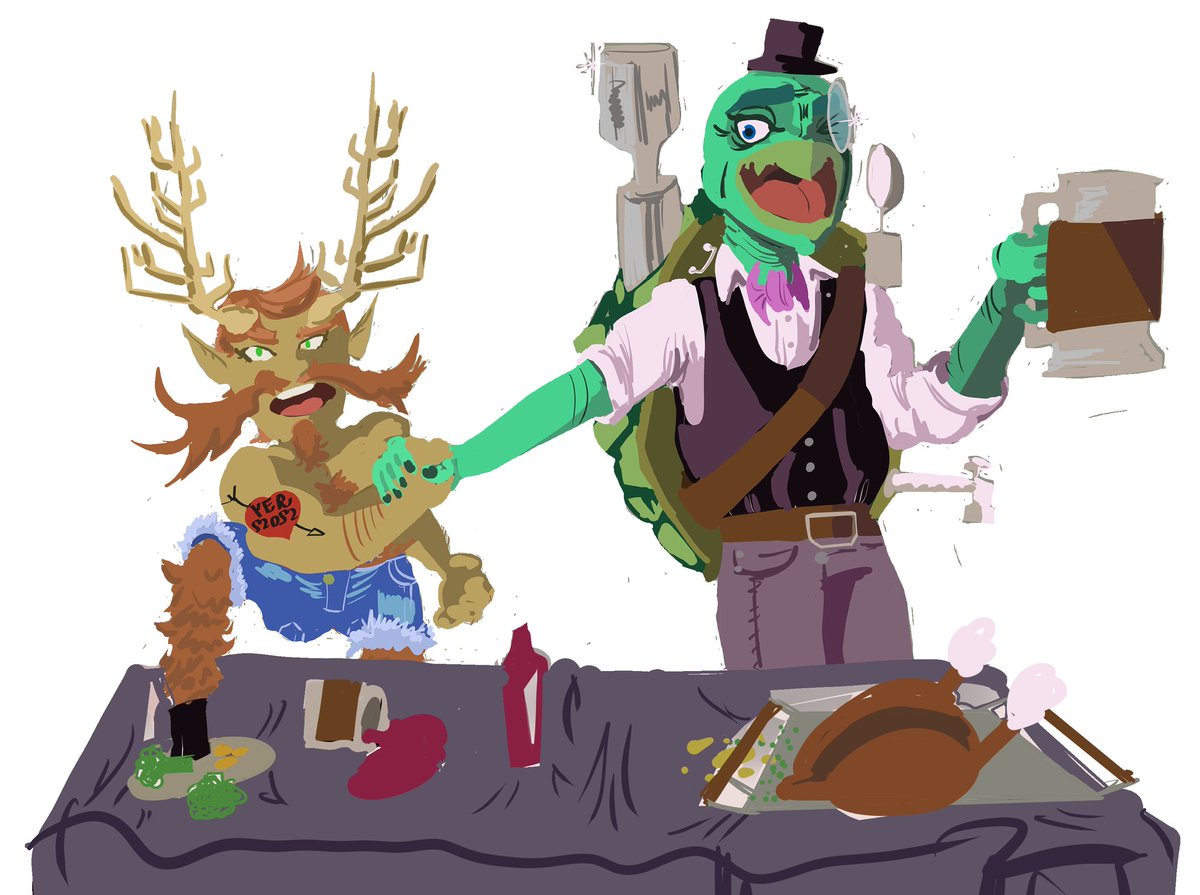 wilderwhim's tweet photo. This boys wanna trash your food. #dnd #dnd5e #NPC #theadventurecuisinechampionship #dndmodule https://t.co/OWDmeW7WFd