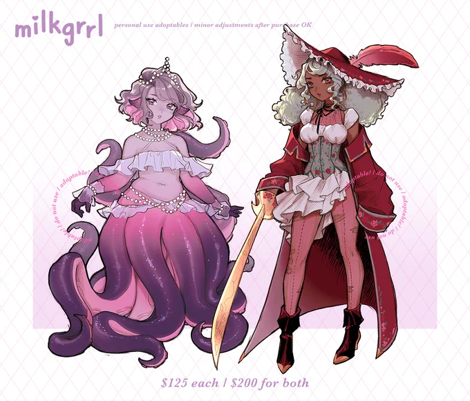 repost of these adoptables DM me if interested! 