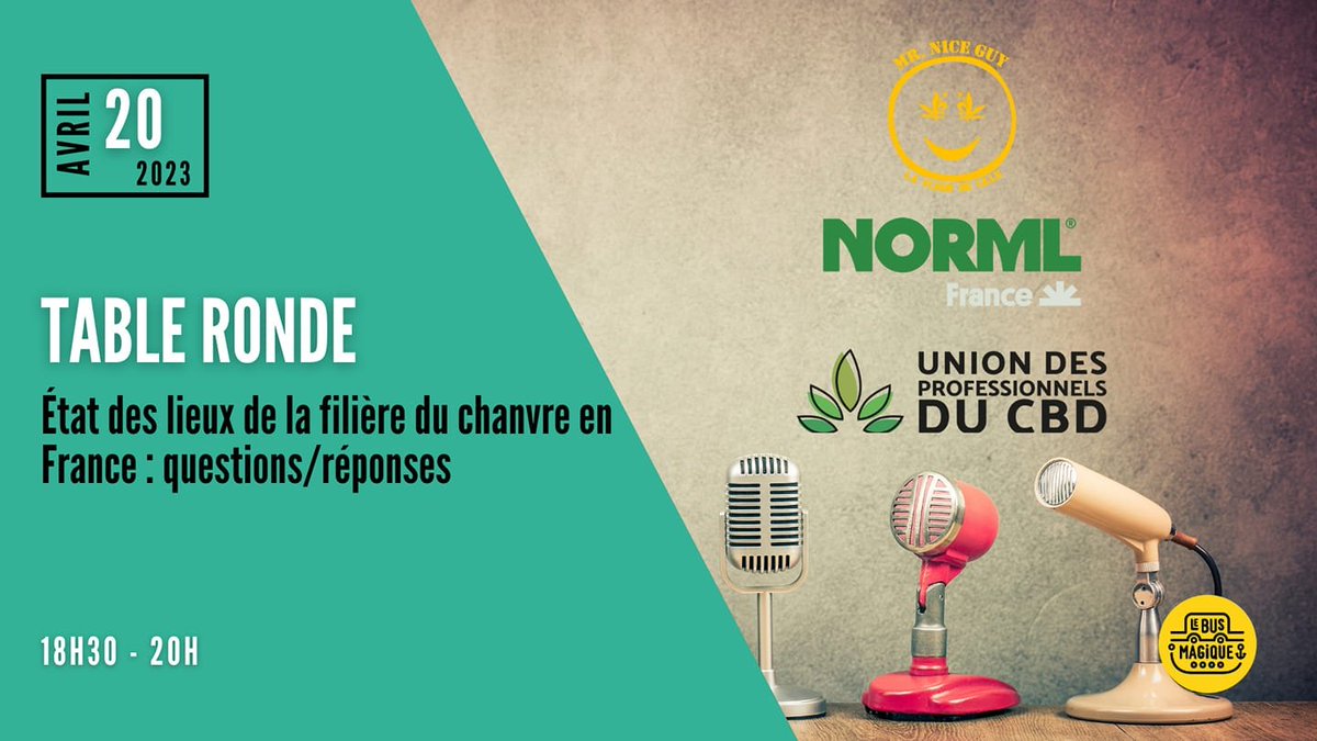 NORMLfr's tweet photo. 📆 Demain, jeudi 20 avril, pour ce #420day nous serons à #Lille sur la péniche de l'association #LeBusMagique pour parler chanvre bien-être &amp; #CBD, mais aussi et surtout de la condition des usagers de #Cannabis au sens large. 🥦⚖️🍁

⛴️ Venez nombreux : 
👉https://t.co/IFdbfYVN4e https://t.co/iEnbjmnDyw