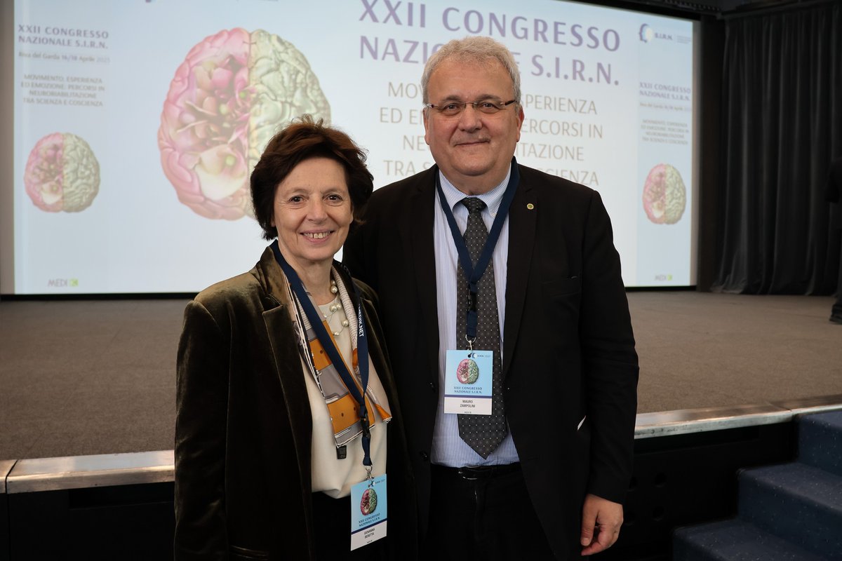 simfer's tweet photo. Anche la nostra presidente 👩‍⚕️  Giovanna Beretta presente al congresso @SIRNit che si è appena concluso a Riva del Garda. ⛵ Nella foto, tra gli altri, con il presidente Sirn Mauro Zampolini 📷 e con il presidente eletto Antonio De Tanti. 📷 https://t.co/5AZQzMKiI3
