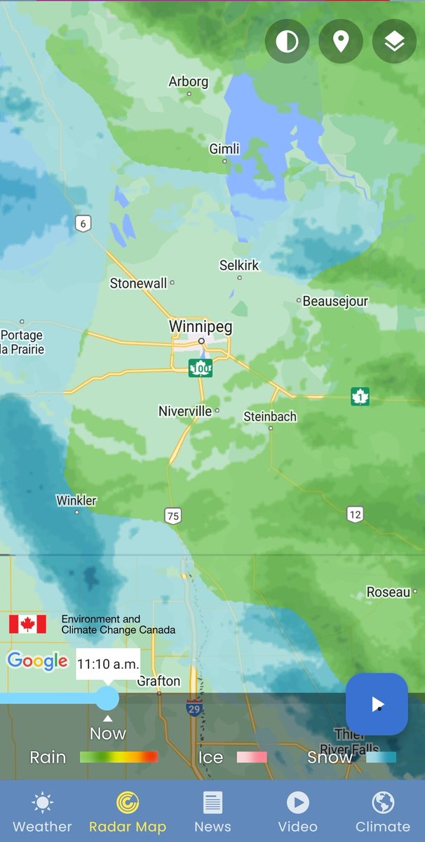 Looks like the Winnipeg storm shield was activated. #mbstorm