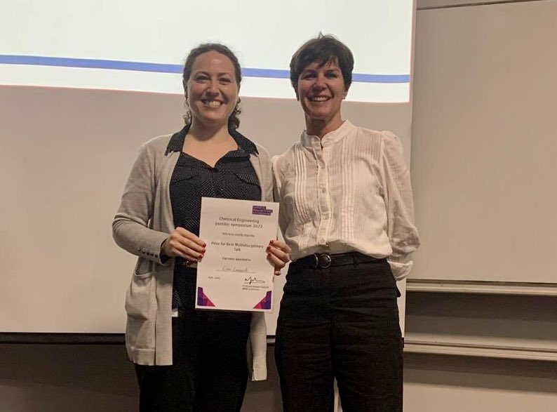 ChemEngPostdocs's tweet photo. 🏅🏆 Congrats to the winners from today’s talks and posters:

- Best Poster Award: Dr Xiaochu Wei
- IMSE Best Talk Award: Dr Lucia Lombardi
- Departamental Best Talk Award: Dr Chloe Armour 

Congrats 🥳 very well deserved! https://t.co/ChnOAgQ5iq