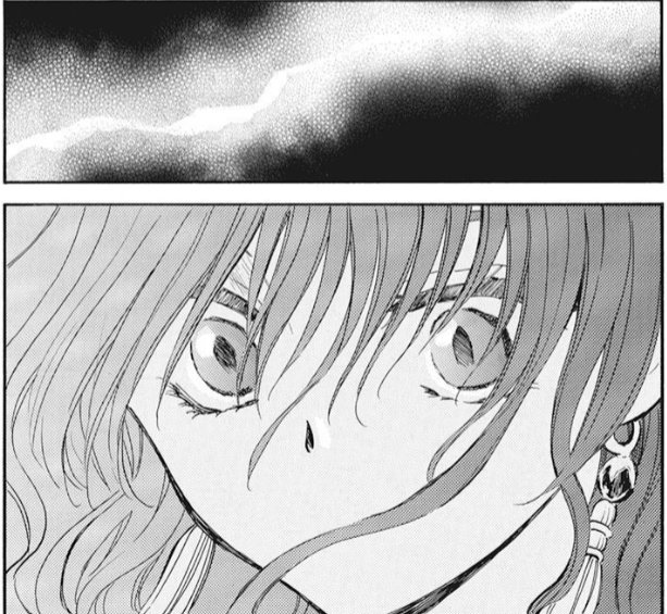 #YonaSpoilers #Yona241 
then Yona suddenly felt something.
Hak asked what's the matter. Yona said, just now, it seems she heard the dragon's voices. 