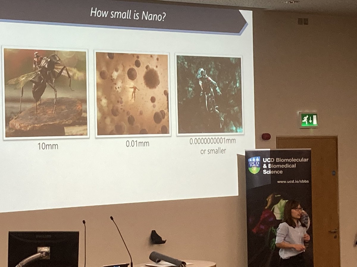 mcclean_siobhan's tweet image. Next up Ying Ling Dee’s #UCDEngage talk focussing on “ #Nanomedicine, can we build an efficient delivery company?”  She starts by clearly demonstrating how small nano is. Lots of us had a nanomedicine already when we got our mRNA vaccines wrapped up in nanoparticles
@UCD_SBBS