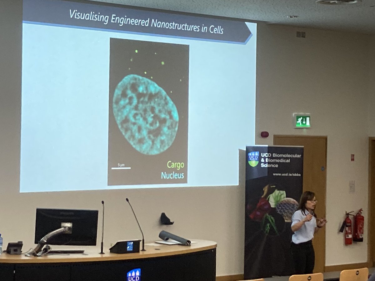 Next up Ying Ling Dee’s #UCDEngage talk focussing on “ #Nanomedicine, can we build an efficient delivery company?”  She starts by clearly demonstrating how small nano is. Lots of us had a nanomedicine already when we got our mRNA vaccines wrapped up in nanoparticles
@UCD_SBBS