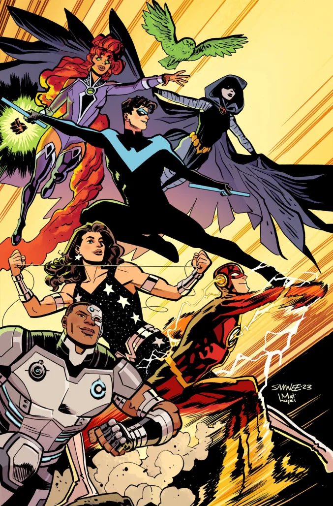 letstalkgrayson's tweet photo. Nightwing and the Titans.

🔹  Tales of the Titans (2023) #1 https://t.co/pZuNolTr1j
