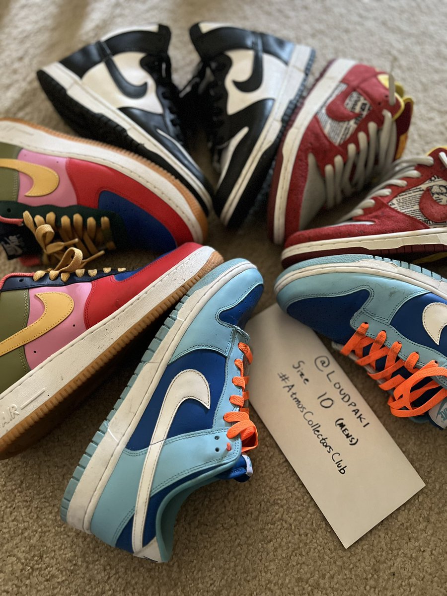 loudpaki's tweet photo. @atmos_usa My favorite artist? I love concerts and raging out so if it was my favorite artists show I’m pretty sure I would wild out and my sneakers would get traaaasshhhheddddd! 

So prob a pair of Dunks or AF1s. My go to concert kicks. 

Size 10

#atmosdc

#atmoscollectorsclub https://t.co/8UdmZlkuOA