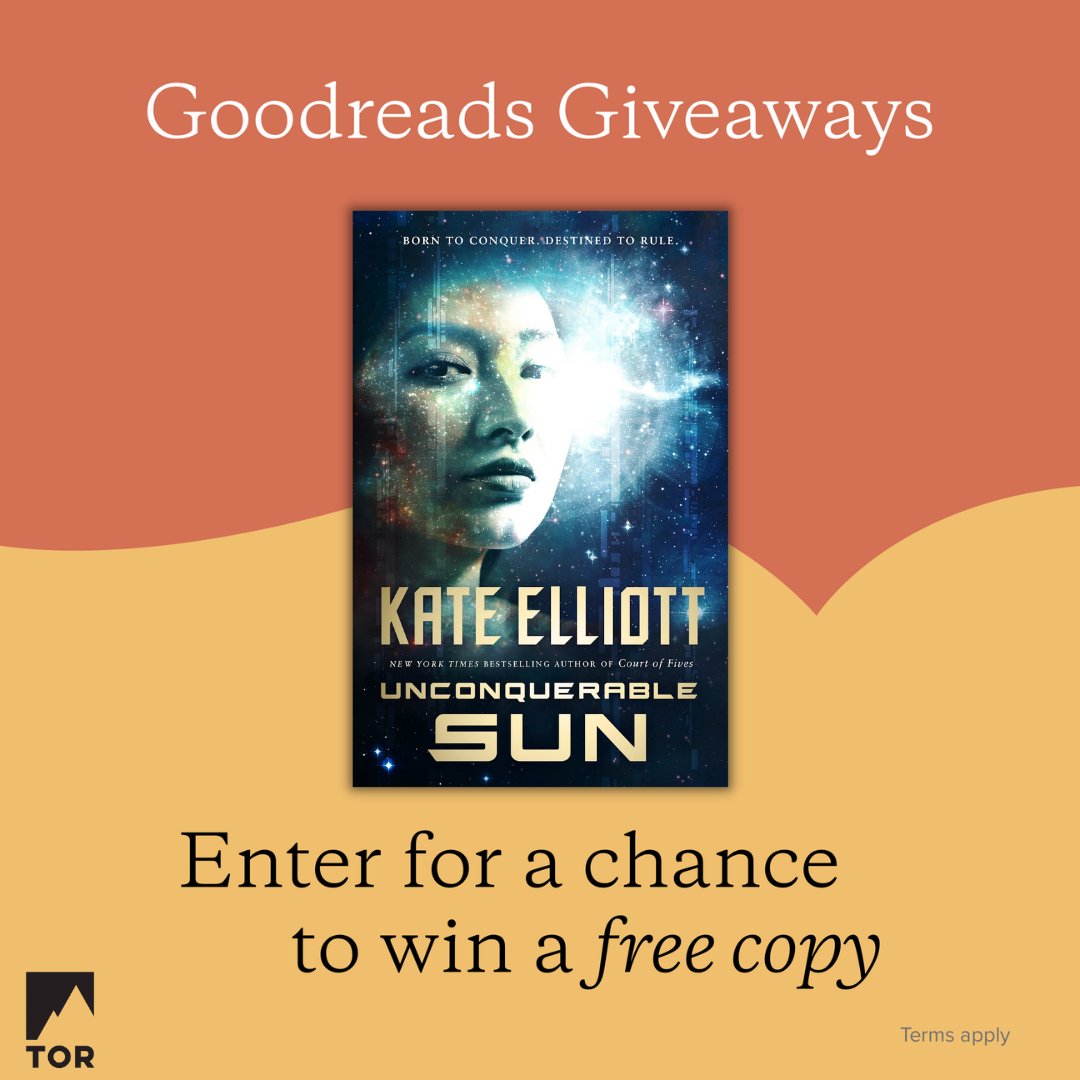 torbooks's tweet photo. Have you started the Sun Chronicles series by @KateElliottSFF yet? Don't worry, we're giving you the chance to win a copy of the first book, #UnconquerableSun, via our @goodreads sweepstakes! Enter here before time runs out.
https://t.co/OavT8oTCq0 https://t.co/ls10r561We