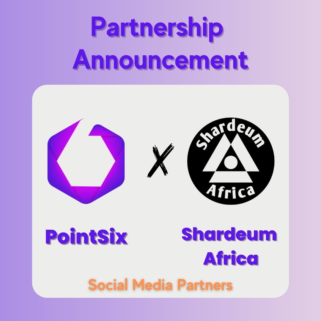 Web3_Alexc's tweet photo. 📢Partnership Announcement🔔
🔥@pointsix_labs x @shardeum_africa 🔥
We are excited to announce our collaboration with @shardeum_africa as their Social Media Partner🤝
#pointsix #pointsixlabs #NFT #SHM #Eth https://t.co/P1INZB69Fo