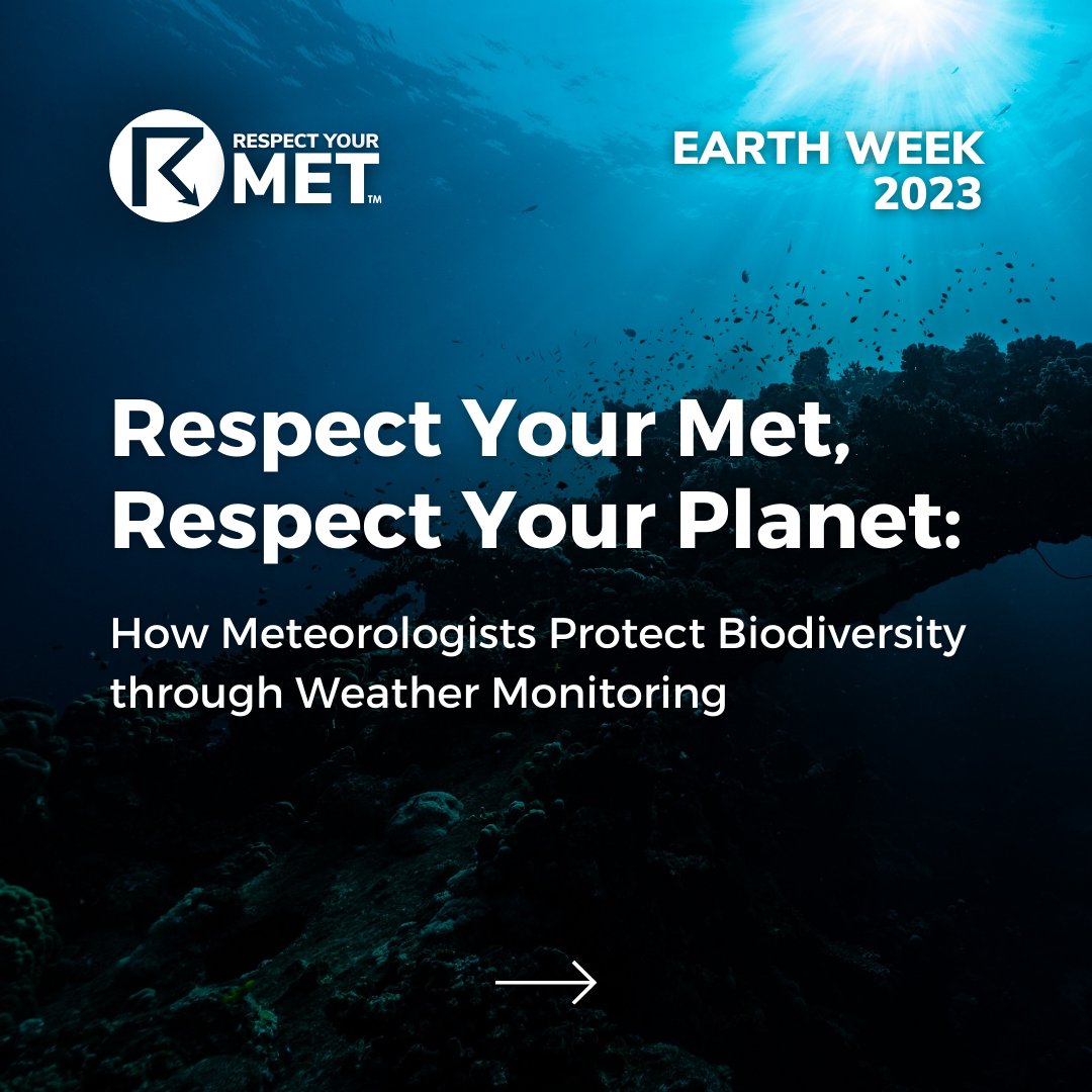 respectyourmet's tweet photo. (1/2) Meteorologists play a crucial role in protecting biodiversity by monitoring weather patterns, safeguarding our planet's delicate ecosystems. Share to promote sustainability &amp; spread awareness this #EarthWeek 🌎🌊 

#RespectYourMet #EarthDay2023 #WXTwitter #WX #EarthDay https://t.co/zISE887YxL