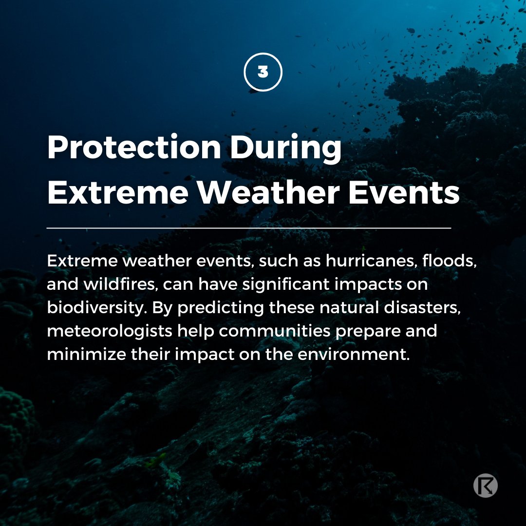 respectyourmet's tweet photo. (2/2) Meteorologists play a crucial role in protecting biodiversity by monitoring weather patterns, safeguarding our planet's delicate ecosystems. Share to promote sustainability &amp; spread awareness this #EarthWeek 🌎🌊 

#RespectYourMet #EarthDay2023 #WXTwitter #WX #EarthDay https://t.co/e5bcDUTYLe