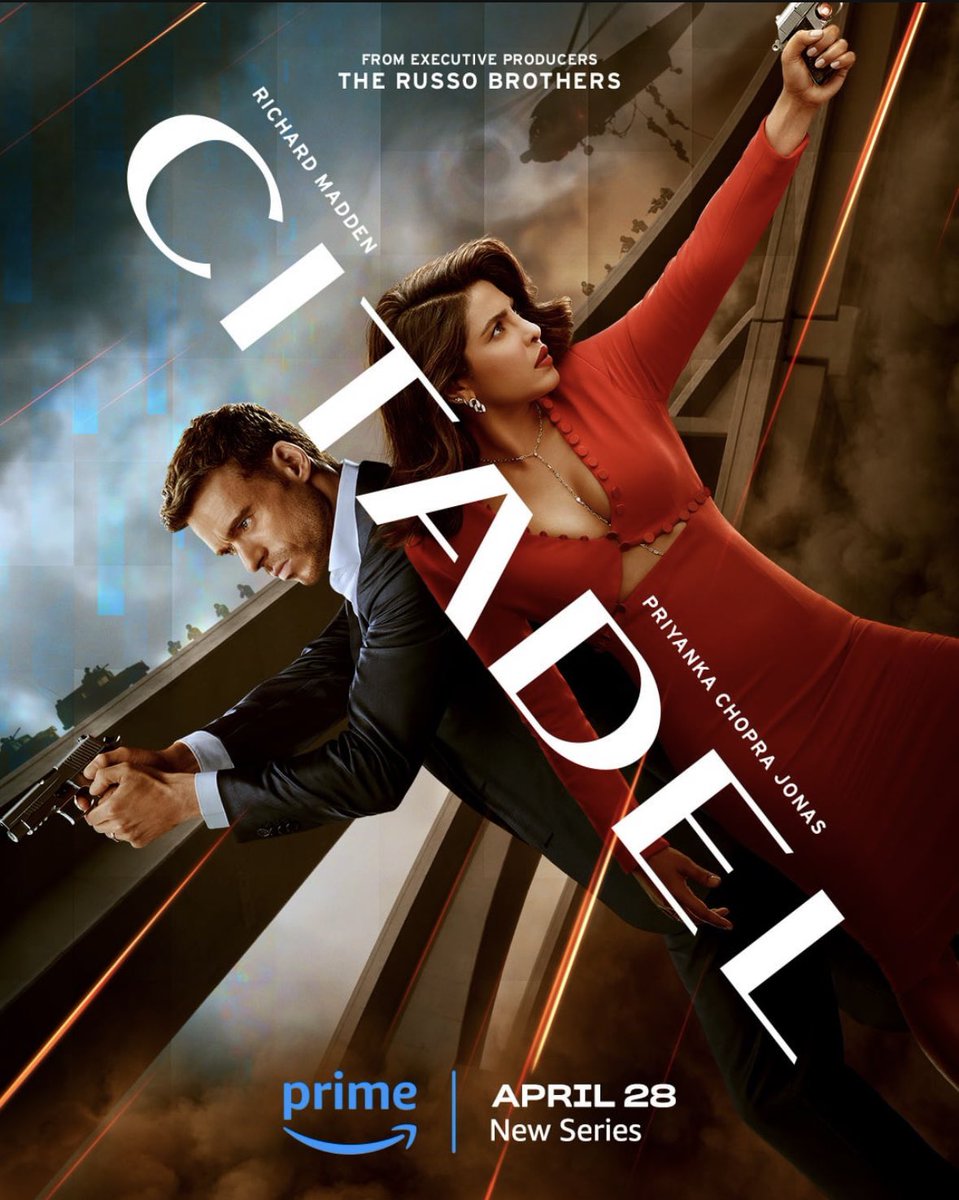 enricobenjamin's tweet photo. The poster for the new Citadel movie immediately made me think of the Tenet poster. #SimilarButDifferent https://t.co/DmtO1B5ytd