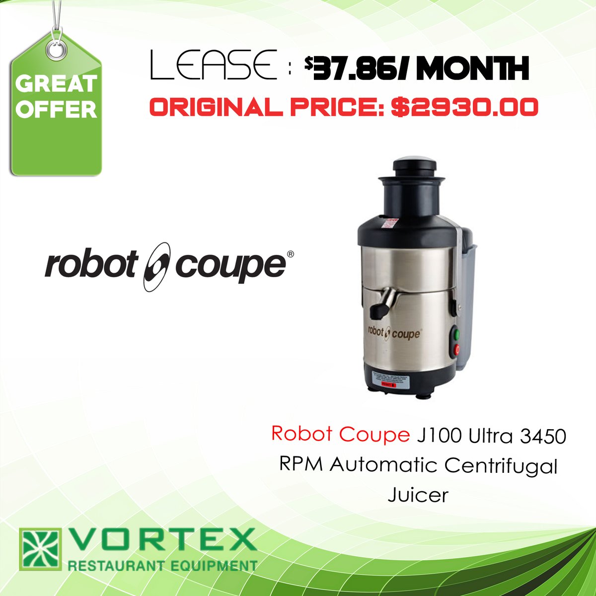 VortexRestEquip's tweet image. Robot Coupe J100 Ultra 3450 RPM Automatic Centrifugal Juicer. bit.ly/41Ga4RX

#juicer #robotcoupe