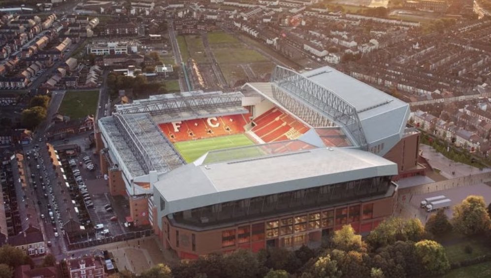 SportingVenues's tweet photo. This weeks stadium is @LFC’s #Anfield. The current capacity of 54,000 will increase to 61,000 with the completion of work on the #AnfieldRoadStand. This magical stadium has witnessed many special matches, especially in the #ChampionsLeague. @RedMenLFCUK. https://t.co/VScKHoArKj