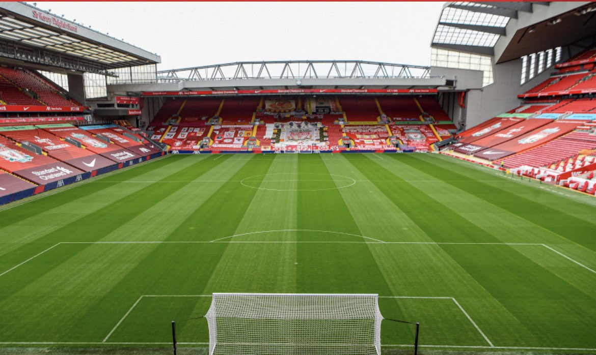 SportingVenues's tweet photo. This weeks stadium is @LFC’s #Anfield. The current capacity of 54,000 will increase to 61,000 with the completion of work on the #AnfieldRoadStand. This magical stadium has witnessed many special matches, especially in the #ChampionsLeague. @RedMenLFCUK. https://t.co/VScKHoArKj