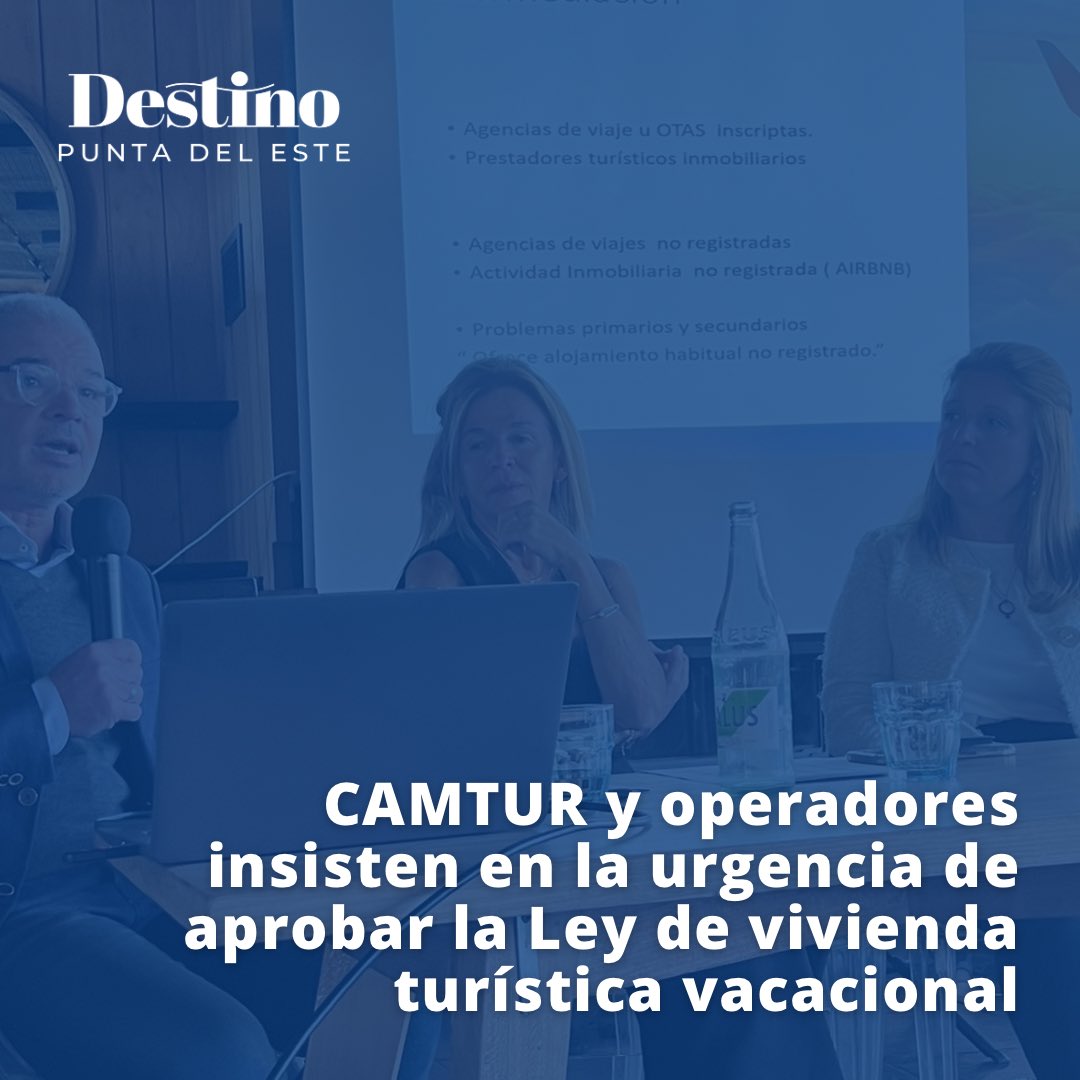 destinopde's tweet photo. La presidente de #Camtur, @marinacantera, se reunió en #PuntadelEste con #autoridades y #operadoresturisticos la 1a sesión de Foco @CamturUruguay donde se informó y analizó la necesidad de aprobar la Ley de vivienda turística. 

Leer noticia 👇
https://t.co/PRWYkysWL8 https://t.co/UeqgTmGA5d