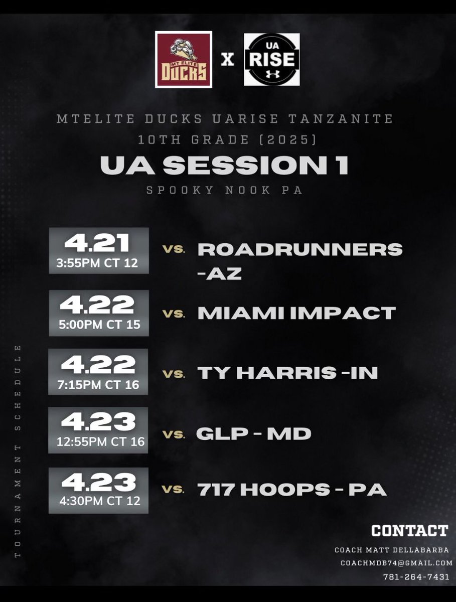 AllieDwyer_'s tweet photo. Check out my schedule for this weekend at Spooky Nook in PA. Can’t wait to play with my Mt Elite Ducks! @mdell74 @MTEliteDucks @mattyd918 @TimLopes9 https://t.co/Usvf0Skbc3
