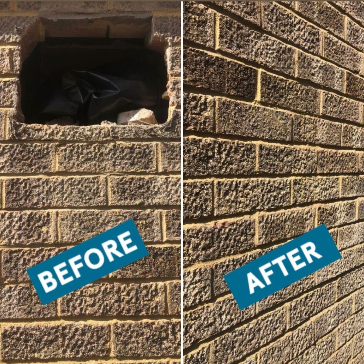imaheating's tweet photo. 🔵 You’d never have known it was there! 🔵

Old balanced flue boiler removed and bricked up with matching bricks 🧱🔧

Get in contact with IMA Heating Solutions Ltd today for your free quotation. 

#bricks #heating #gas #plumbing #boiler #pipes #spring #gasengineer #plumber #IMA https://t.co/QiZsxR7xQs