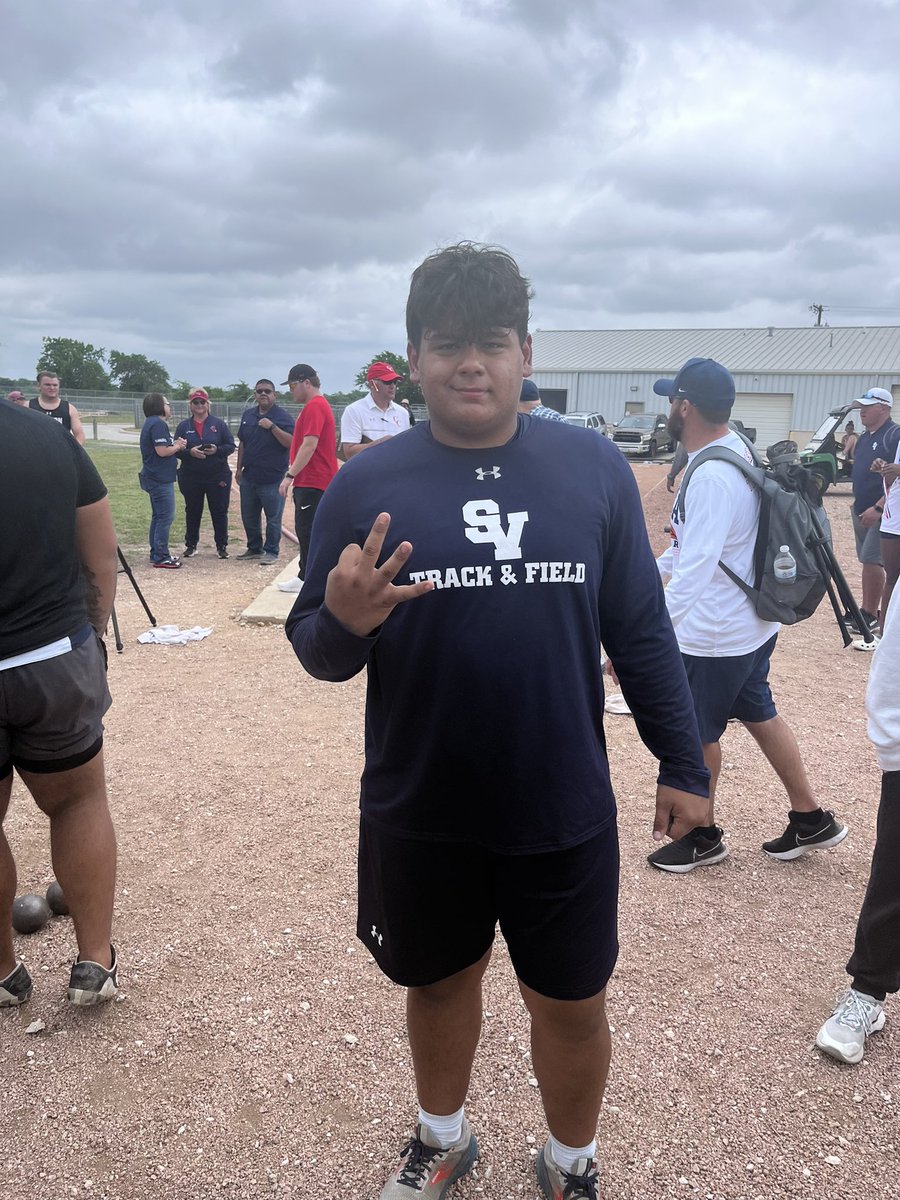 Congrats to Gavin Garcia!! 3rd in Shot Put! On to Regionals!!!