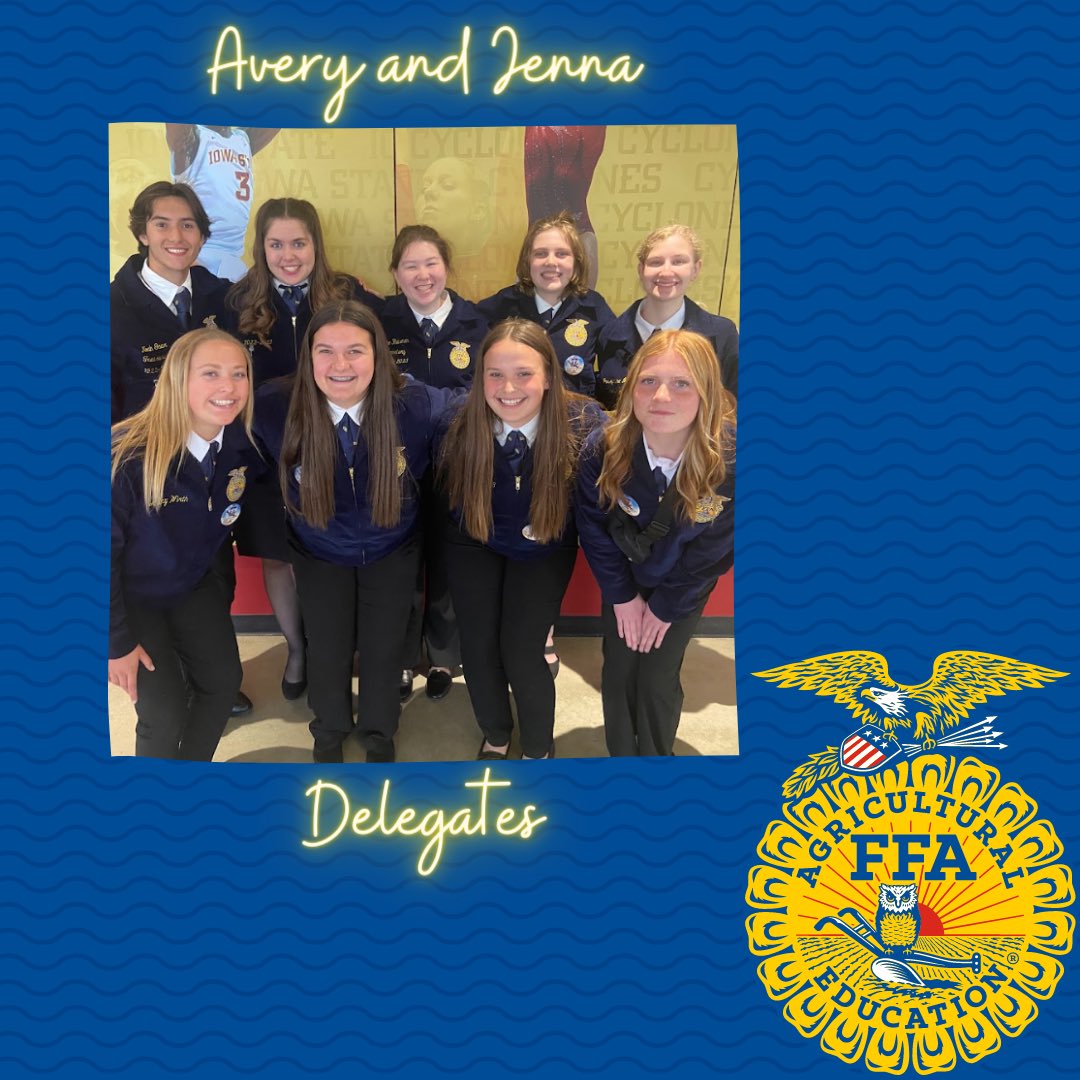 The Ames FFA chapter had 7 members compete in 2 events at the  Iowa FFA State Convention. Members competed in Chapter Program and Poultry Evaluation. 2 members were apart of the Iowa FFA band and 2 members were voting delegates.

Results!