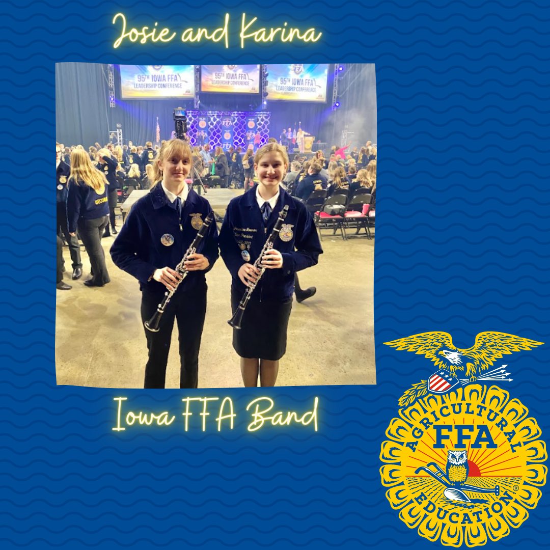AmesFfa's tweet photo. The Ames FFA chapter had 7 members compete in 2 events at the  Iowa FFA State Convention. Members competed in Chapter Program and Poultry Evaluation. 2 members were apart of the Iowa FFA band and 2 members were voting delegates.

Results! https://t.co/oXkzwmpODN