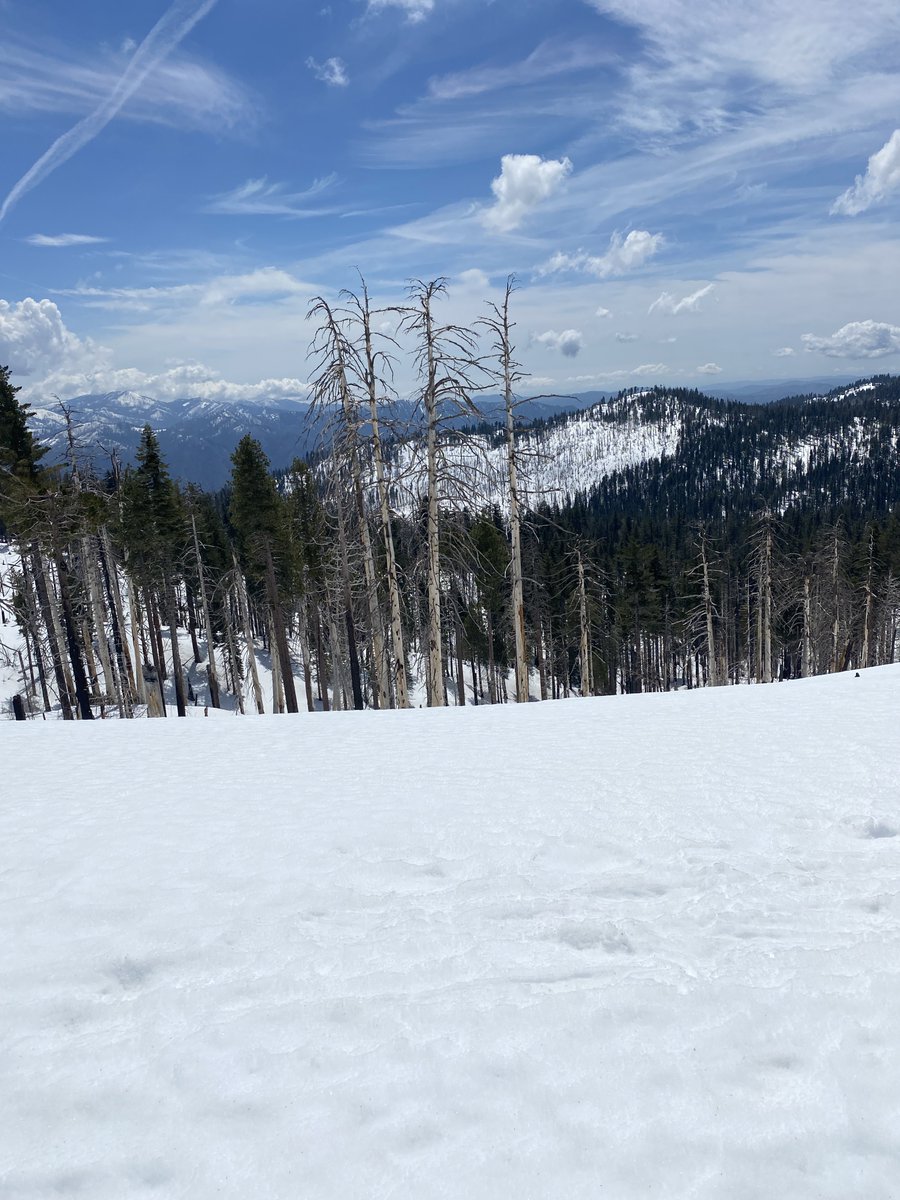 Weather over the Clark Range, from Tioga Road, Yosemite – Cross country skiing not quite done after the snowy winter