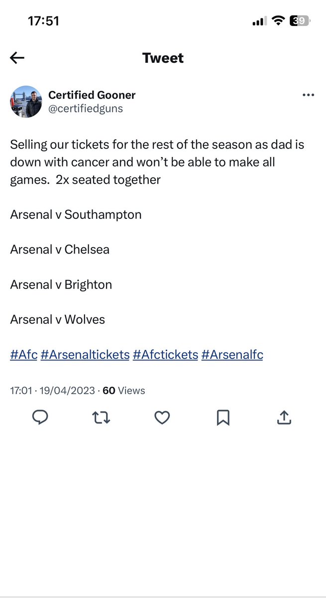Arsenal Ticket Scammers tweet media