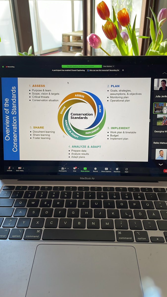 rhinointerview's tweet photo. Apparently, #FrankfurtSpringSchool got me hooked on #projectmanagement and #conservationstandards 👏🏽🌱
Thanks @Society4ConBio @CMPmeasures @FZS_Frankfurt for empowering conservationists all around the world! https://t.co/hblSHyQMSD