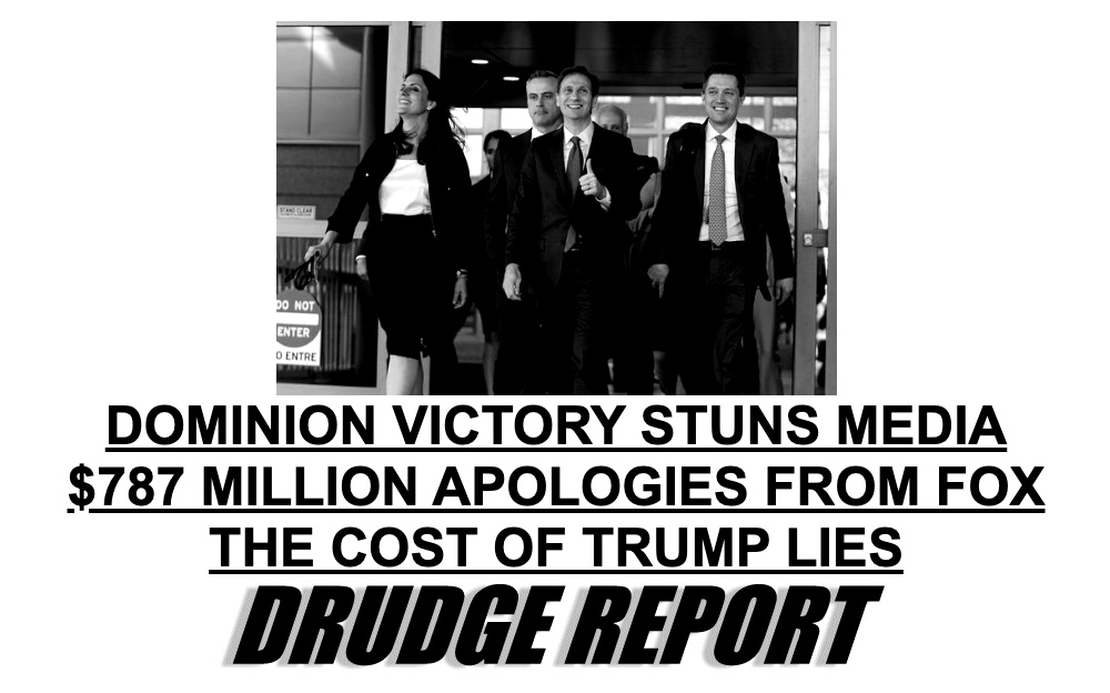ftobe's tweet photo. "The cost of Trump Lies"
Even Drudge has turned on the ex-President: https://t.co/4MuQO0PFCo