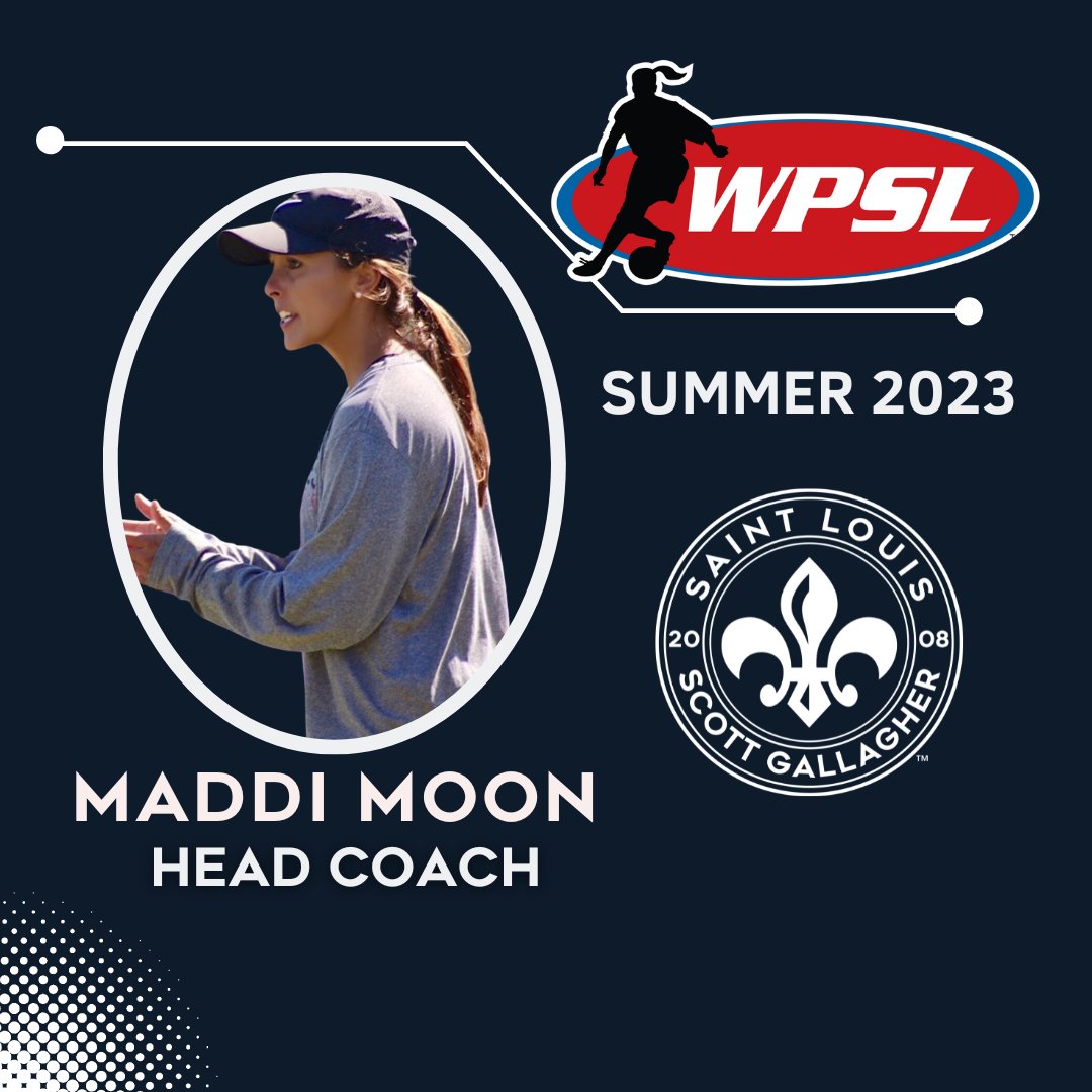 Please join us in welcoming Maddi Moon who will be joining our SLSG family as the Head Coach of our new Women’s Premier Soccer League (WPSL) team.
💪
<a href="/WPSL/">Women’s Premier Soccer League</a> 
<a href="/SLSGECNLGirls/">SLSG ECNL Girls</a> 
<a href="/UMSLWSOC/">UMSL Women's Soccer</a>