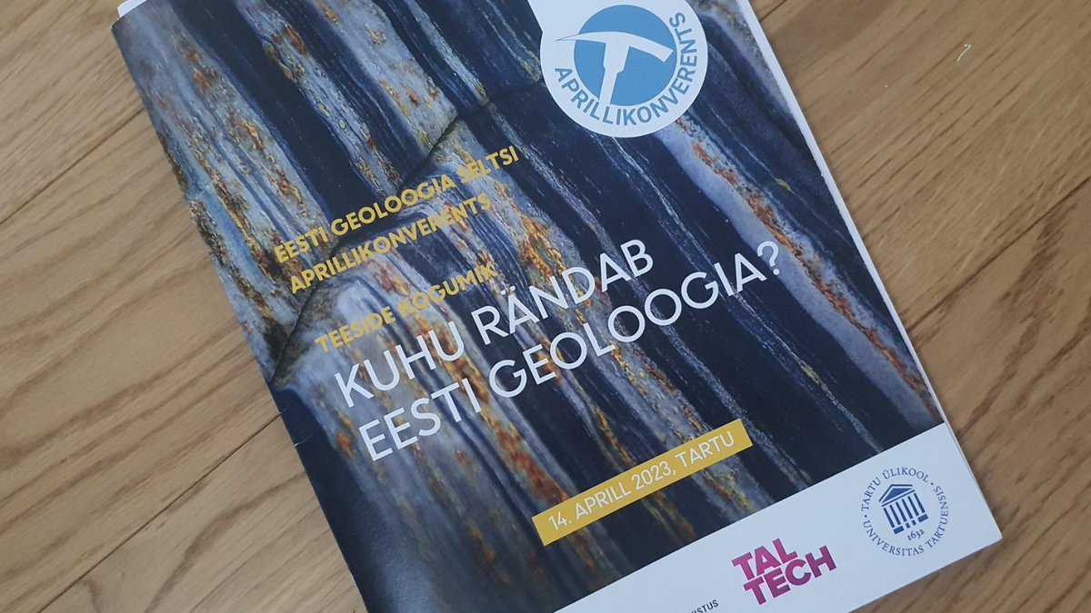 _marlenhunt's tweet photo. Last week, Estonian geologists came together in Tartu for the April Conference- "Where is Estonian geology heading?". Many interesting presentations about the Baltic Sea 🌊, Earth Resources 🪨, and preserving heritage 🤓. Thanks #EGEOS, #EGT, #TalTech, #UniTartu for organizing! https://t.co/D2HTWWRPd6