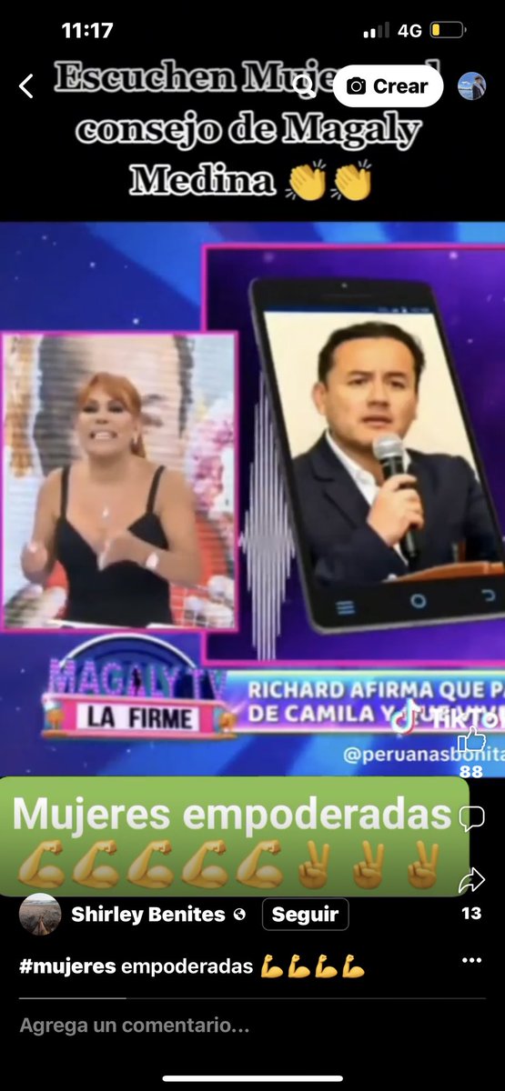 LindoSheilla's tweet photo. @MimpPeru, @magalyperu nos representa… hagan campaña de empoderamiento a las mujeres, debemos sentir que valemos y lo que ella nos dice es cierto! https://t.co/NqCtVIJFSd