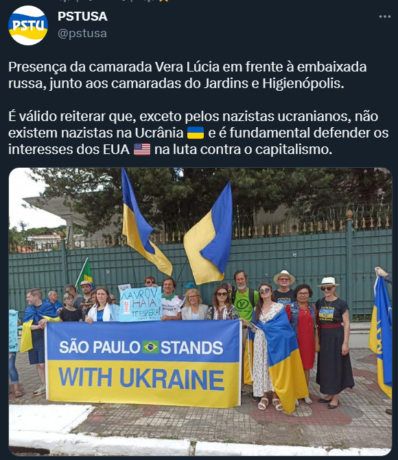 TalitaCabral_'s tweet image. Olha aí a Vera Lúcia do PSTUSA, indicação de voto da Rita Von Hunty no 1º turno... afinal, os "partidos radicais" foram #ForaDilma...
Quando a gente fala que essa "esquerda radical" é puro suco de reprodução de ideologias mil, vcs chamam a gente de anticomunistas 🤡