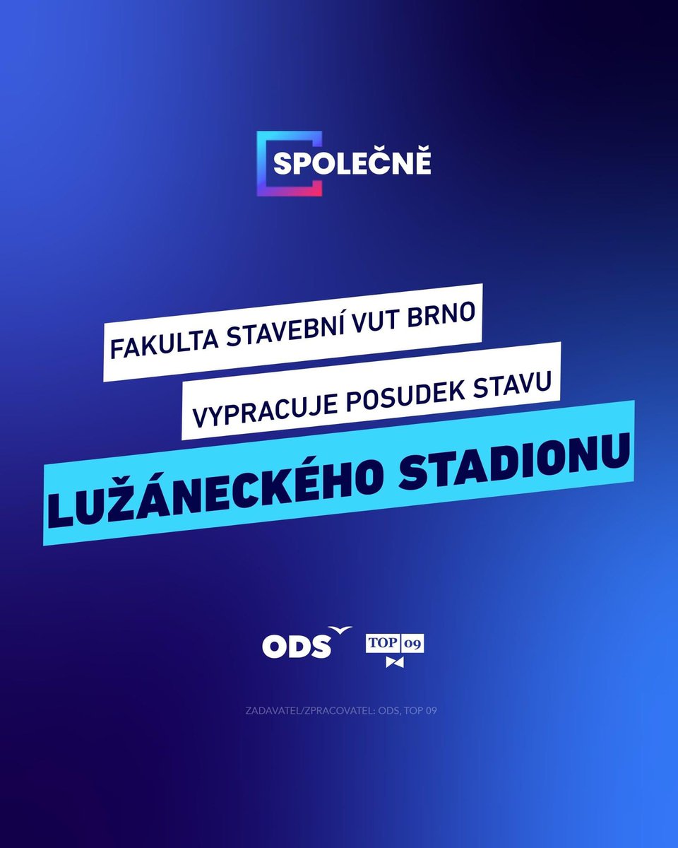 TOP09Brno's tweet photo. ‼️ Statický posudek stadionu za Lužánkami vypracuje FAST VUT v Brně. RMB schválili smlouvu o dílo. Výsledkem bude hodnocení stavebně-technického a statického stavu konstrukcí spolu s návrhem nutných opatření pro zajištění požadované bezpečnosti objektu.
(1/2) https://t.co/z3cYN23wtq