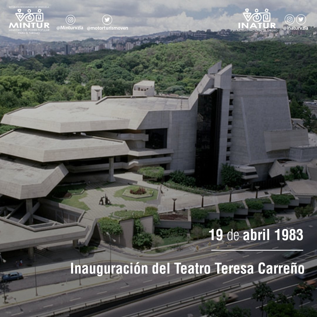 #19DeAbril pero de 1983 el Presidente Luis Herrera Campins inaugura el Teatro Teresa Carreño @NicolasMaduro @AliErnesto32 @inaturvzla @Minturvzla #GestaIndependentista