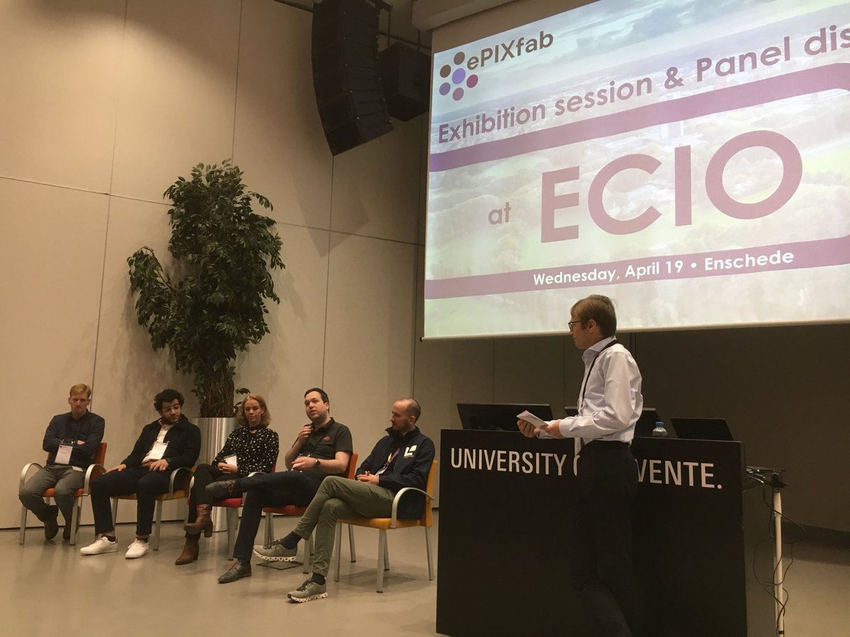 Panel discussion on the talent shortage in integrated photonics at #ECIO 2023. And on what to do about it. <a href="/epixfab/">ePIXfab</a> ⁦<a href="/JeppixPlatform/">JePPIX</a>⁩