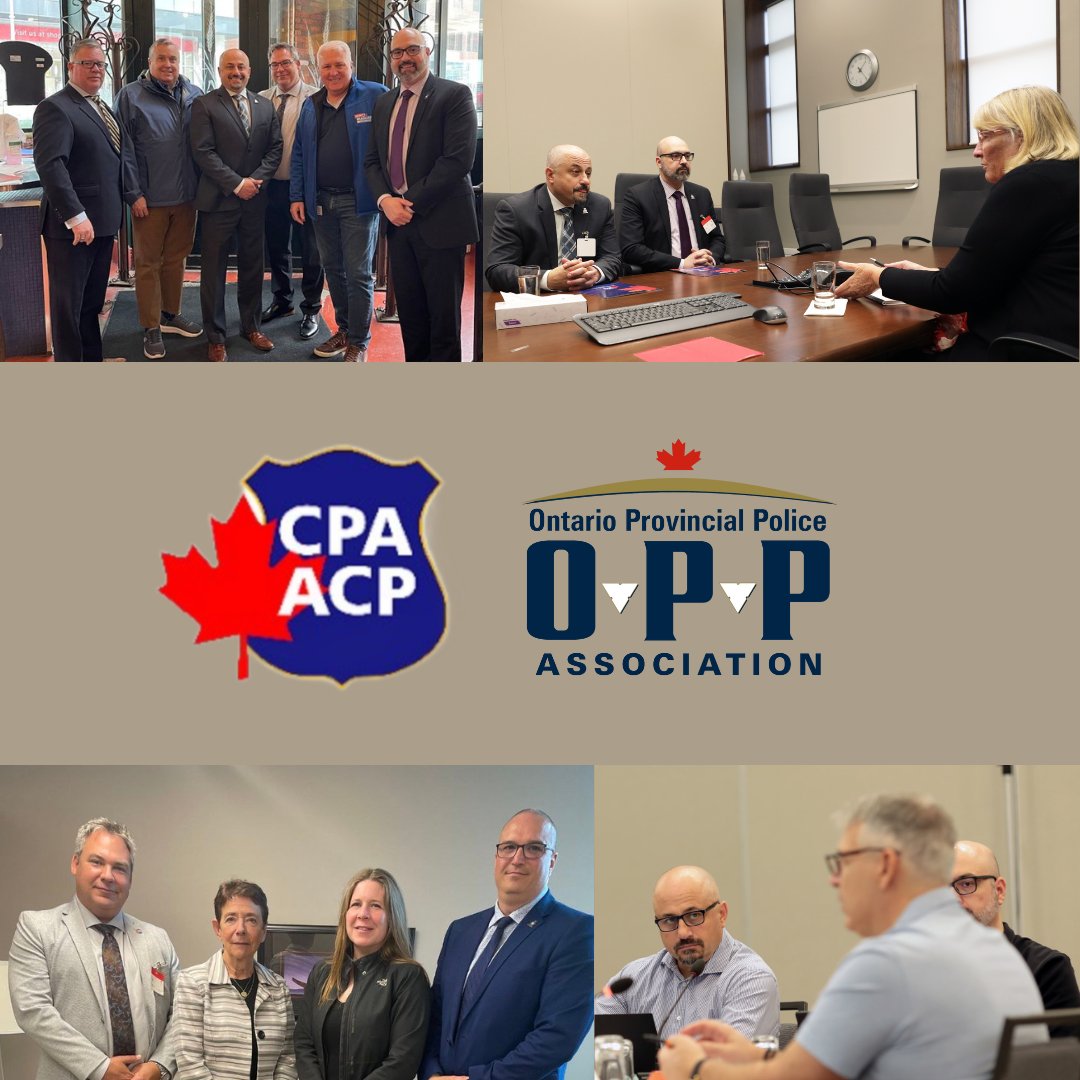 OPPAssociation's tweet photo. The OPPA Board of Directors are in Ottawa at the Canadian Police Association Legislative Conference. We have met personally with Senators Gwen Boniface &amp; Bev Busson, MP's Doug Shipley &amp; @JohnBrassardCPC &amp; other government stakeholders to advocate for our sworn &amp; civilian members. https://t.co/69tj5iO06L