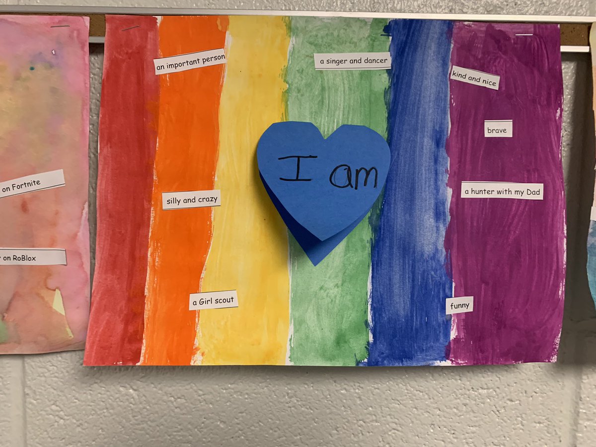 MrSheskeyReads's tweet photo. Love these self empowerment art pieces from our first grade artists! @SdwView https://t.co/bfrpNIPV2P