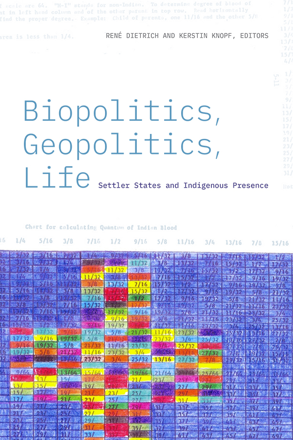 DukePress's tweet photo. Save 30% on the new collection "Biopolitics, Geopolitics, Life," edited by René Dietrich &amp; Kerstin Knopf. #NativeStudies #CriticalEthnicStudies
https://t.co/eRGvKX2bAx https://t.co/Yhu9CsoNgy