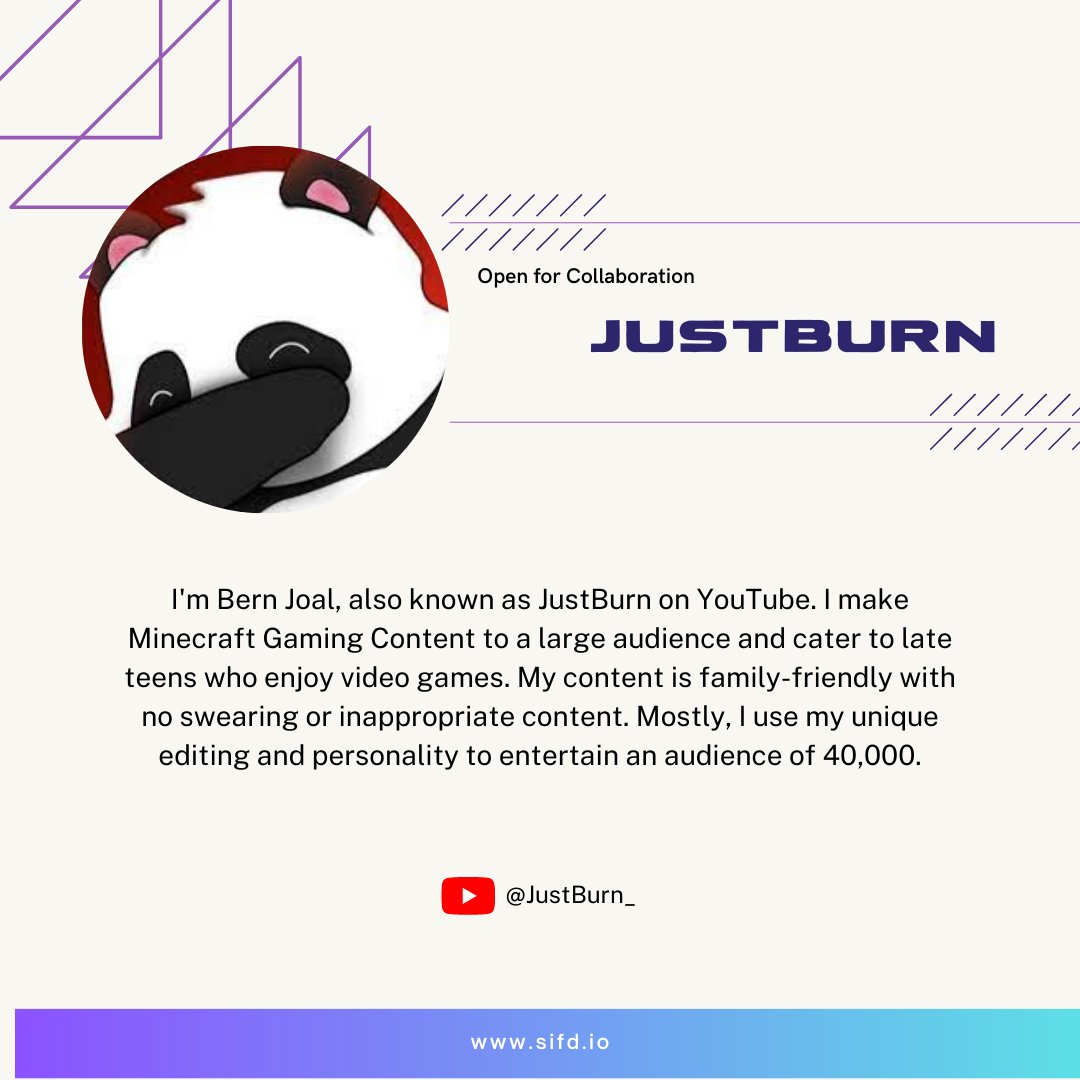 Welcome another sif'd user to the family, JustBurn!
#socialmediamarketing #influencermarketing #youtubeinfluencer #sifd #twittermarketing #affiliatemarketing #brandpromotion #branddeals #findinfluencers #youtuber #youtubevideo #youtube