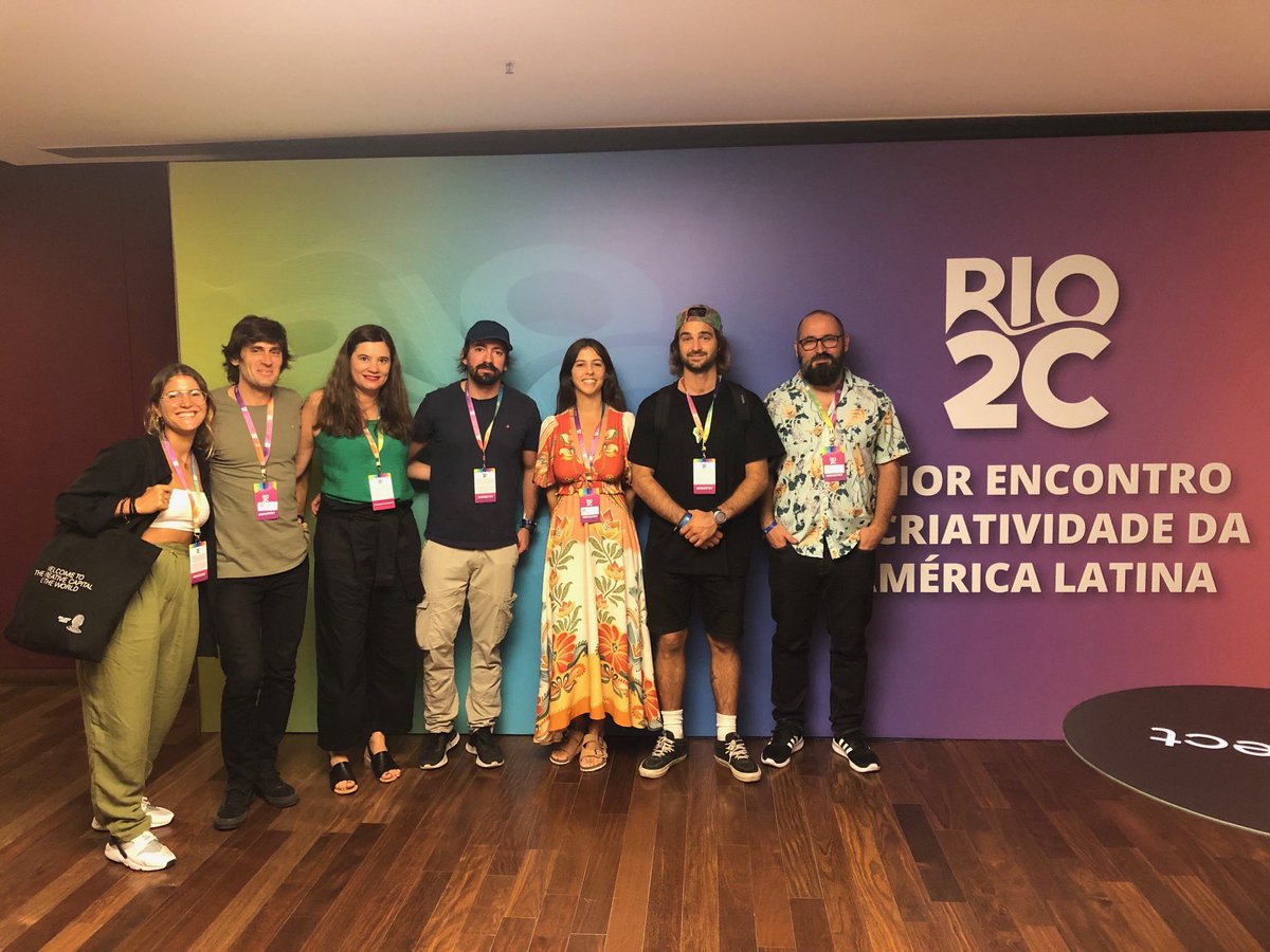 UruguayXXI's tweet photo. #UruguayXXI participó en una nueva edición de @Rio2C_ junto a una delegación de 7 productoras uruguayas del sector audiovisual. El mayor evento de creatividad de América Latina reunió a referentes y profesionales del mercado audiovisual, musical y de la innovación. https://t.co/JRU1PSTfyd