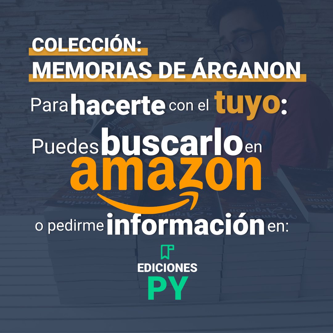 PYDotCom's tweet photo. ¡He escrito una trilogía! ✨
LA COLECCIÓN DE MEMORIAS DE ÁRGANON🧝♀
He escrito varios libros con @EdicionesPy que puedes encontrar en Amazon o puedes pedírmelo poniéndote en contacto conmigo:🔽
https://t.co/f9qxDSceTQ
#memoriadearganon #EdicionesPY #Autoediciones https://t.co/SpUZzxtQtC